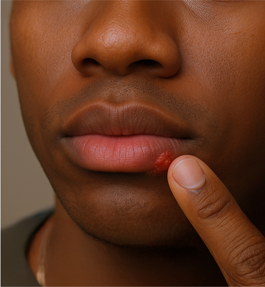 Person Cold Sore
